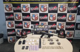 ROCAM apreende submetralhadora caseira, drogas e rádios comunicadores durante incursão no bairro Educandos, em Manaus