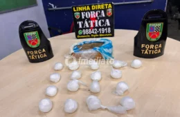 Força Tática apreende 1 kg de maconha e 17 porções de cocaína durante incursão contra o tráfico no bairro Compensa