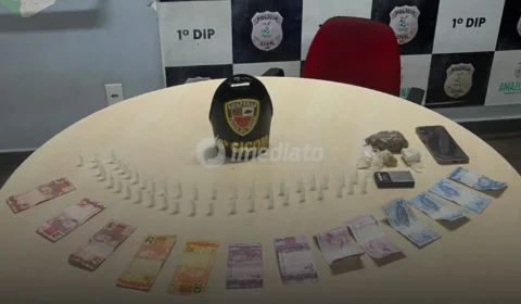 Polícia Militar desmonta ponto de venda de drogas e prende suspeito no bairro Petrópolis