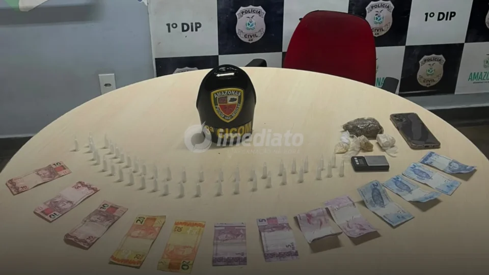 Polícia Militar desmonta ponto de venda de drogas e prende suspeito no bairro Petrópolis