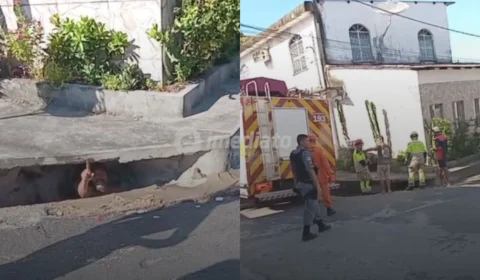 VEJA VÍDEOS: homem entra em bueiro e reaparece em outra saída; caso mobiliza equipe de resgate em Manaus