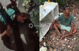 Imagens fortes: Suspeito de esfaquear ex-companheira é resgatado de suposto ‘tribunal do crime’ e preso pela Força Tática