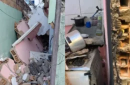 Veja: Explosão de panela de pressão destrói parte de casa e deixa idoso ferido na Bahia