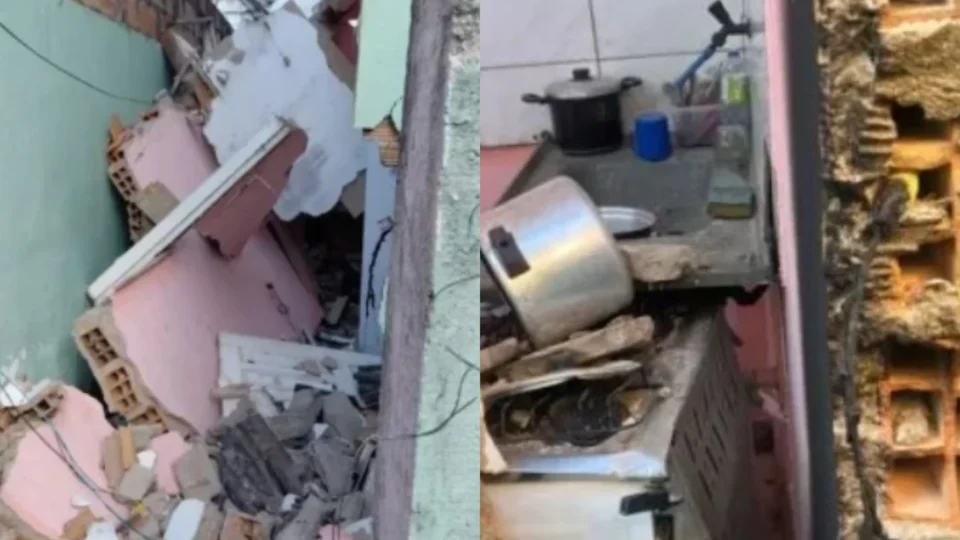 Veja: Explosão de panela de pressão destrói parte de casa e deixa idoso ferido na Bahia