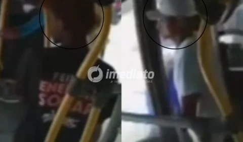 VEJA VÍDEO: Dupla disfarçada de passageiros assalta cobrador de ônibus da linha 560 no Centro de Manaus