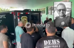 COMOÇÃO: Corpo de policial civil morto em confronto com criminosos deixa o IML de Manaus; veja vídeo