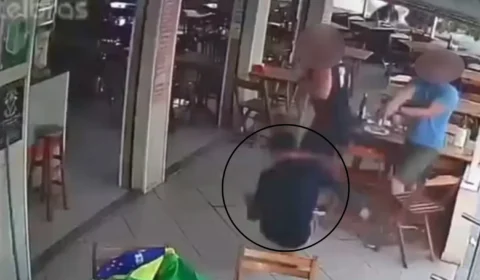 VEJA VÍDEO: Câmeras registram momento em que policial à paisana reage a assalto e mata criminoso