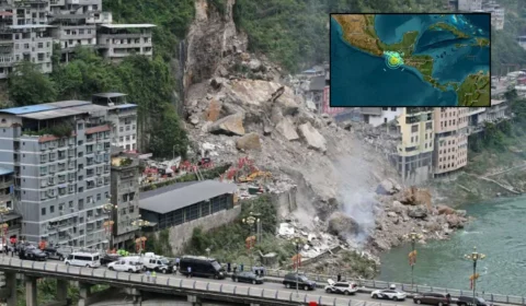 VEJA AS IMAGENS: Terremoto de magnitude 7,3 atinge a costa de Chiapas e provoca alerta de tsunami no México