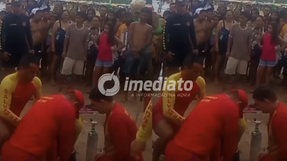 VÍDEO FORTE: Homem morre afogado na Ponta Negra após intensa tentativa de reanimação