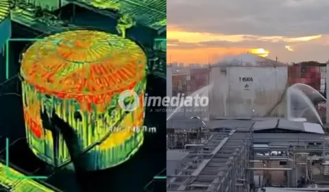 VEJA VÍDEO: Drone térmico revela rachadura e altas temperaturas em tanque que vazou estireno em empresa no Distrito Industrial de Manaus
