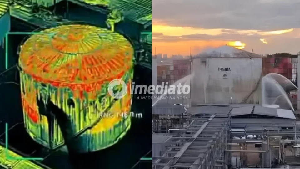 VEJA VÍDEO: Drone térmico revela rachadura e altas temperaturas em tanque que vazou estireno em empresa no Distrito Industrial de Manaus