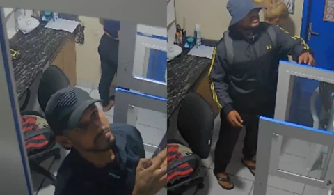 Criminosos invadem hotel no Centro de Manaus, roubam R$ 20 mil em mercadorias e são filmados; veja vídeo