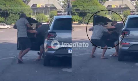 VEJA VÍDEO: Idoso de 72 anos é vítima de golpe em banco, perde R$ 2,5 mil e é empurrado por suspeito em Manaus