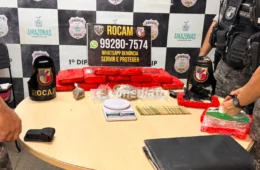 Casa usada para guardar drogas é descoberta após denúncia e cerca de 14 kg de entorpecentes são apreendidos na Colônia Oliveira Machado