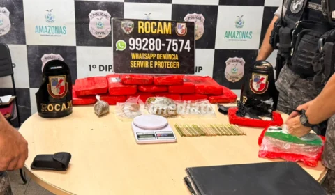 Casa usada para guardar drogas é descoberta após denúncia e cerca de 14 kg de entorpecentes são apreendidos na Colônia Oliveira Machado
