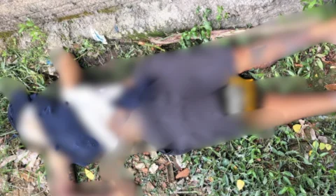 IMAGENS FORTES: Homem é encontrado morto no bairro Novo Israel nesta manhã