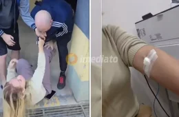 VEJA VÍDEO: Pastora bate em entregador de imóveis e aponta que a causa foi por motivação política
