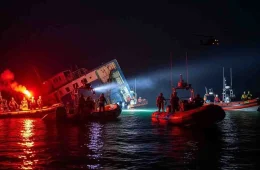 VEJA NAUFRÁGIO: Embarcação MV Barima vira com 179 passageiros e possível causa seria devido a uma grande onda