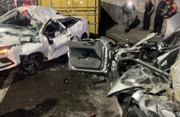 Vídeo: Carreta tomba sobre carros e deixa vítimas presas às ferragens na Avenida das Torres
