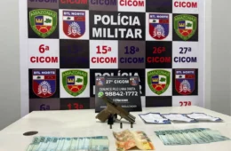 Homem joga arma dentro de veículo ao ver a polícia e acaba preso no Novo Aleixo, em Manaus