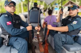 Homem é preso após ameaça e apreensão de três espingardas em Muaná, no Pará