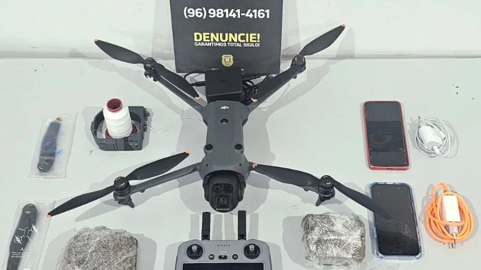 FLAGRANTE: Denarc intercepta remessa de drogas por drone e prende integrante de facção em Macapá