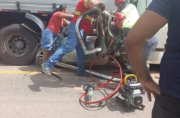 Duas pessoas morrem em acidente com carretas na PA-150, em Tailândia