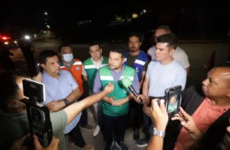 Prefeito de Manaus Renato Junior anuncia instalação de Gabinete de Crise para controlar vazamento de Gás no Distrito