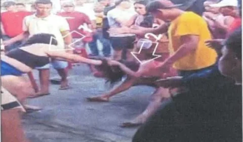 Veja momento da prisão de mãe e filha envolvidas em tentativa de homicídio contra transexual em Parintins