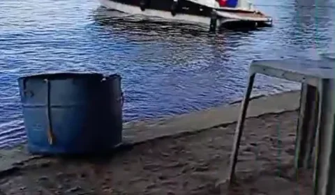 VEJA VÍDEO: Homem morre afogado na Praia da Lua neste sábado (11), em Manaus