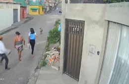 Veja: Criminosos armados rendem e assaltam duas mulheres no conjunto Rio Piorini