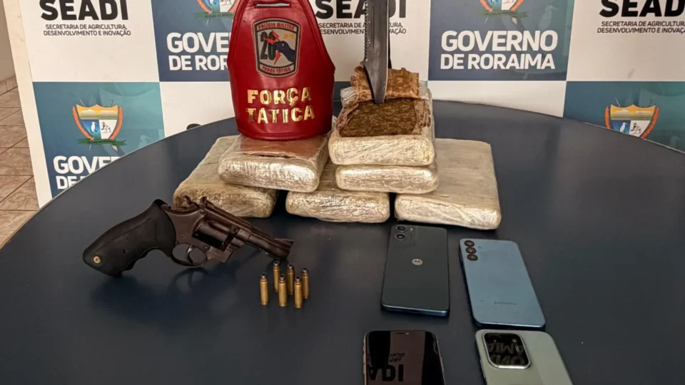 Após denúncia: homem e mulher são presos com drogas enterradas em terreno em Boa Vista
