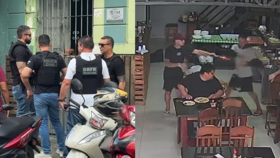 Clientes baleados passam bem após assalto a restaurante; DRFR investiga o caso