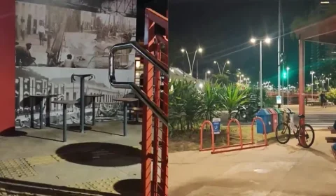 Vandalismo preocupa frequentadores da Nova Doca, obra apresentada como legado da COP30 em Belém