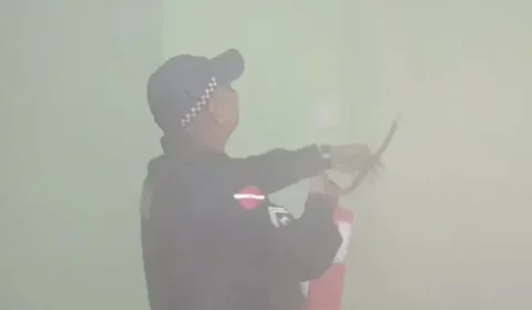 Princípio de incêndio em clínica médica causa tumulto e mobiliza PM em Belém