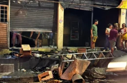 Incêndio atinge estabelecimento comercial no Jorge Teixeira, em Manaus