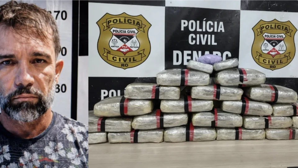 Foragido do Acre é preso com cerca de 21 kg de drogas em Porto Velho