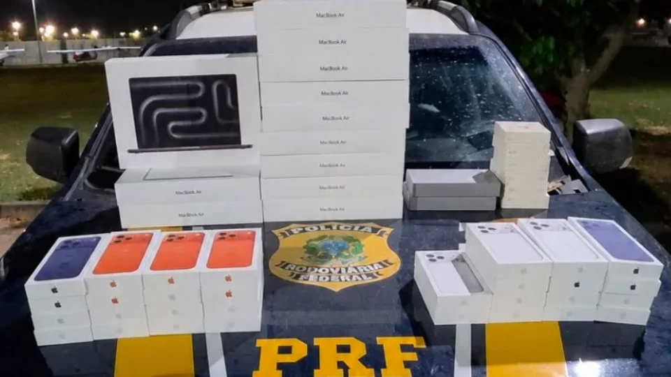 PRF apreende 50 aparelhos eletrônicos trazidos na Guiana