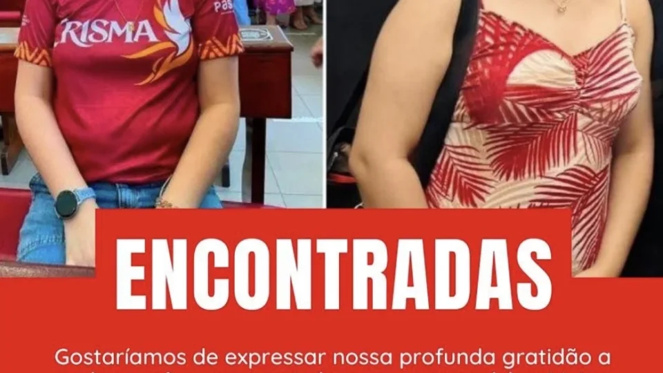 Adolescentes desaparecidas são encontradas em segurança em Porto Velho