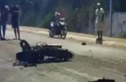 Jovem de 18 anos e homem de 27 morrem após serem atingidos por caminhonete em Cujubim