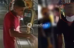 ATENÇÃO! Dois homens são procurados por assaltos dentro de ônibus das linhas 130 e 640 em Manaus