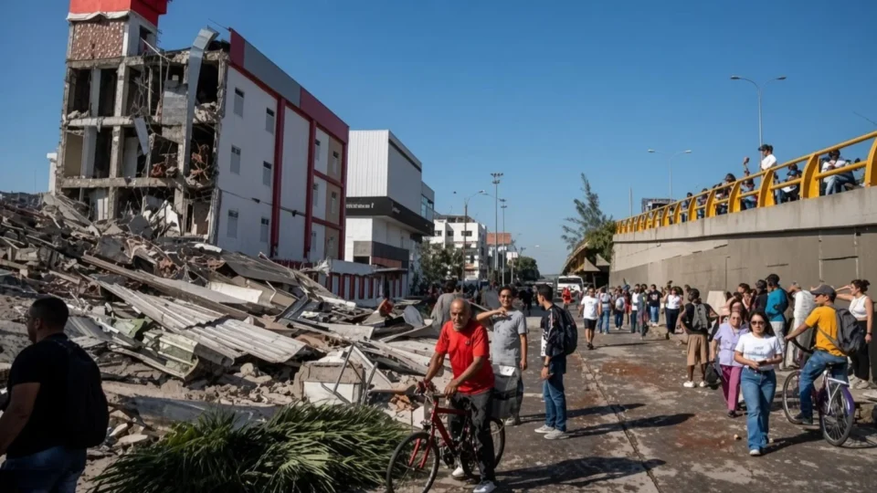 Veja: Terremoto devastador de 7,4 deixa mortos e soterrados após prédios desabarem na Colômbia