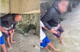 VÍDEO: Homem é preso após ser flagrado com menino em área isolada de praia no Guarujá