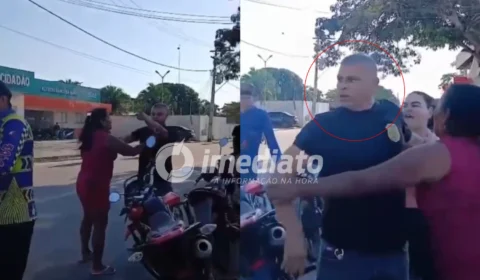 VEJA VÍDEOS: Policial civil é filmado efetuando disparos durante discussão em frente à delegacia no Amazonas