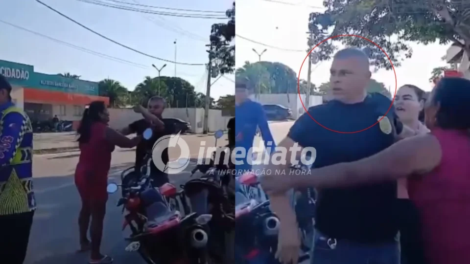 VEJA VÍDEOS: Policial civil é filmado efetuando disparos durante discussão em frente à delegacia no Amazonas