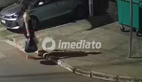 VEJA VÍDEO: Mãe é flagrada jogando filha recém-nascida em lixeira de condomínio