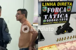 “AMOSTRADINHO EMBRIAGADO”: Homem é preso após causar pânico em moradores com tiros para o alto em Manaus