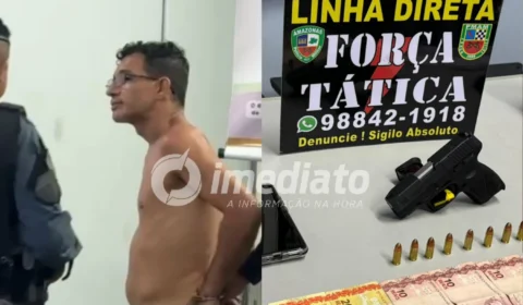 “AMOSTRADINHO EMBRIAGADO”: Homem é preso após causar pânico em moradores com tiros para o alto em Manaus