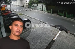 Veja o momento em que Ezenilson invade residência antes de matar três pessoas a marteladas em Manaus