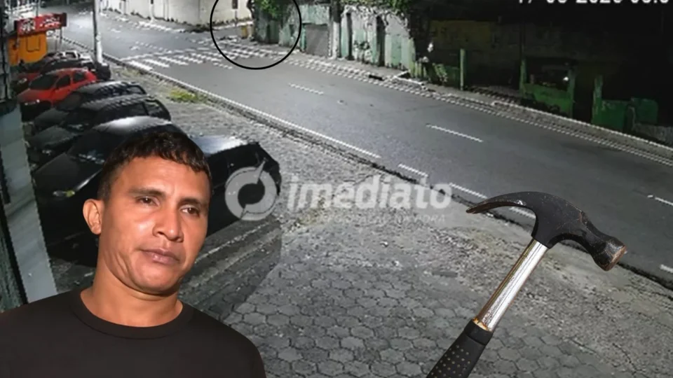 Veja o momento em que Ezenilson invade residência antes de matar três pessoas a marteladas em Manaus